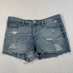 Blank NYC tomboy shorts size 28 light wash cut off summer spring denim